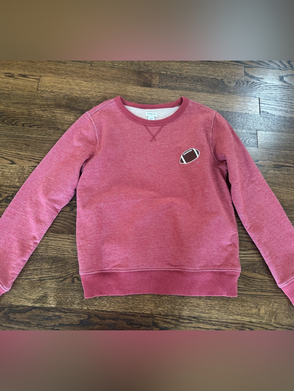 J Crew Red Football Graphic Kids Sweatshirt